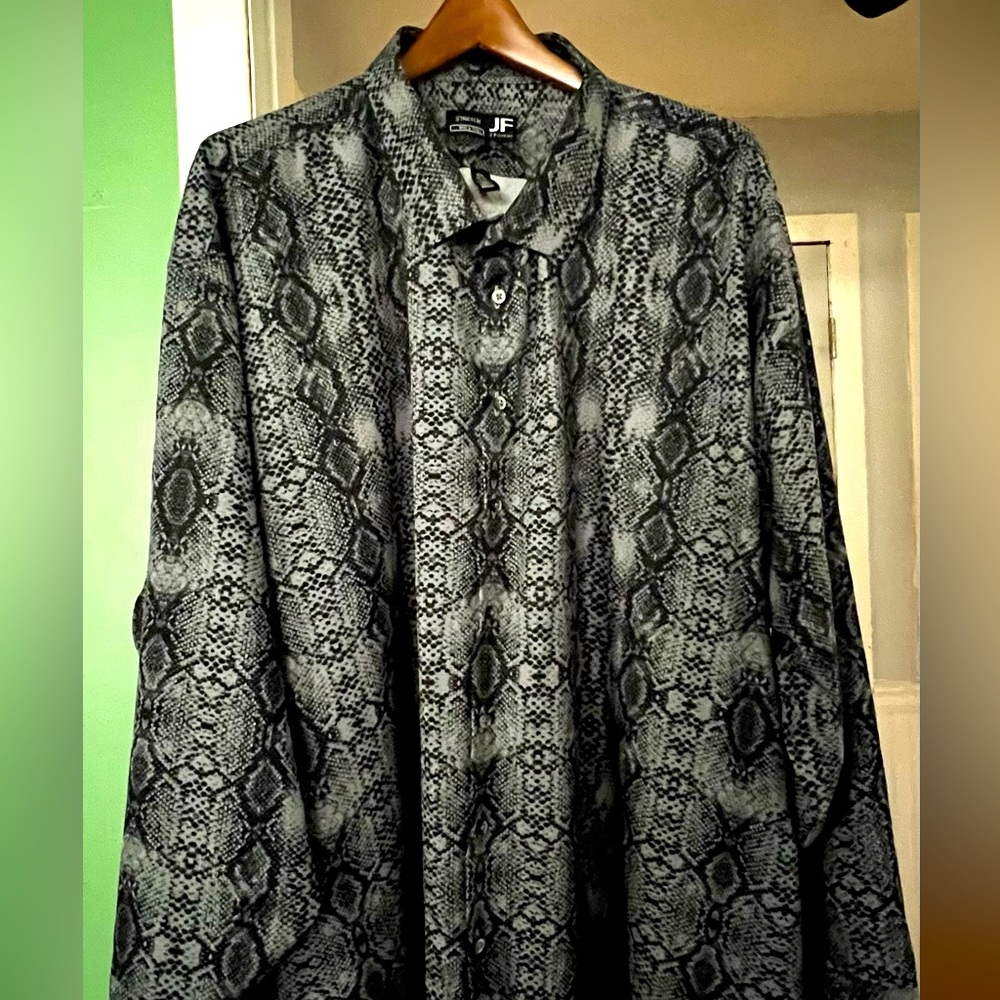 J Ferra snake skin pattern shirt